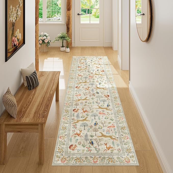 DUKINO Runner Rug, 2x7 Washable Kitchen Rugs