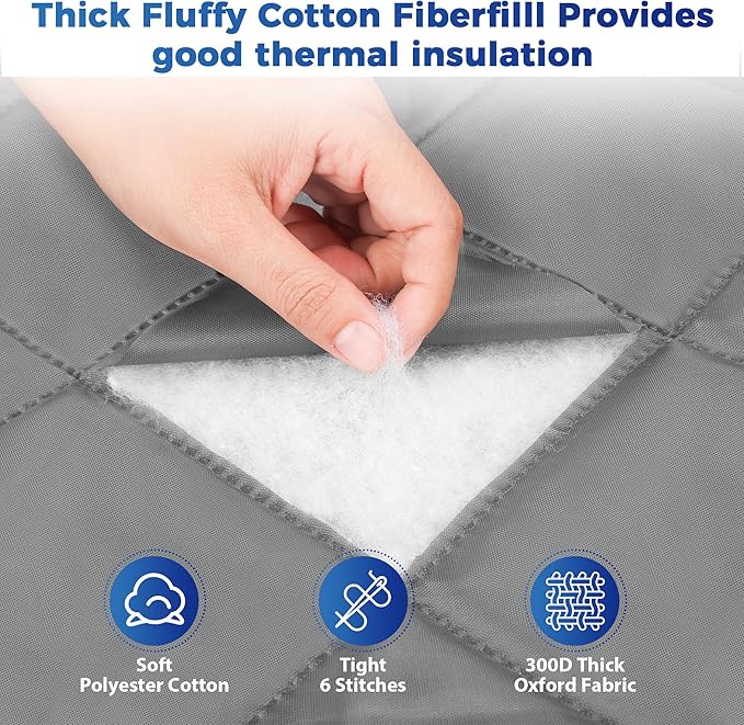 Cotton Thermal Door Screen Draft Stopper Cover Made of Oxford and Cotton Fill Fit 72x96inch Door Screen Door Itself Size 74x98inch Curtains for Winter, Insulated Door Curtain for Doors