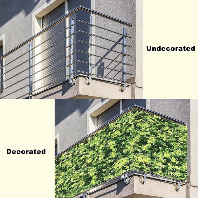 Fence Privacy Screen 2' x 29.5' Durable UV-Resistant Patio Privacy Screen