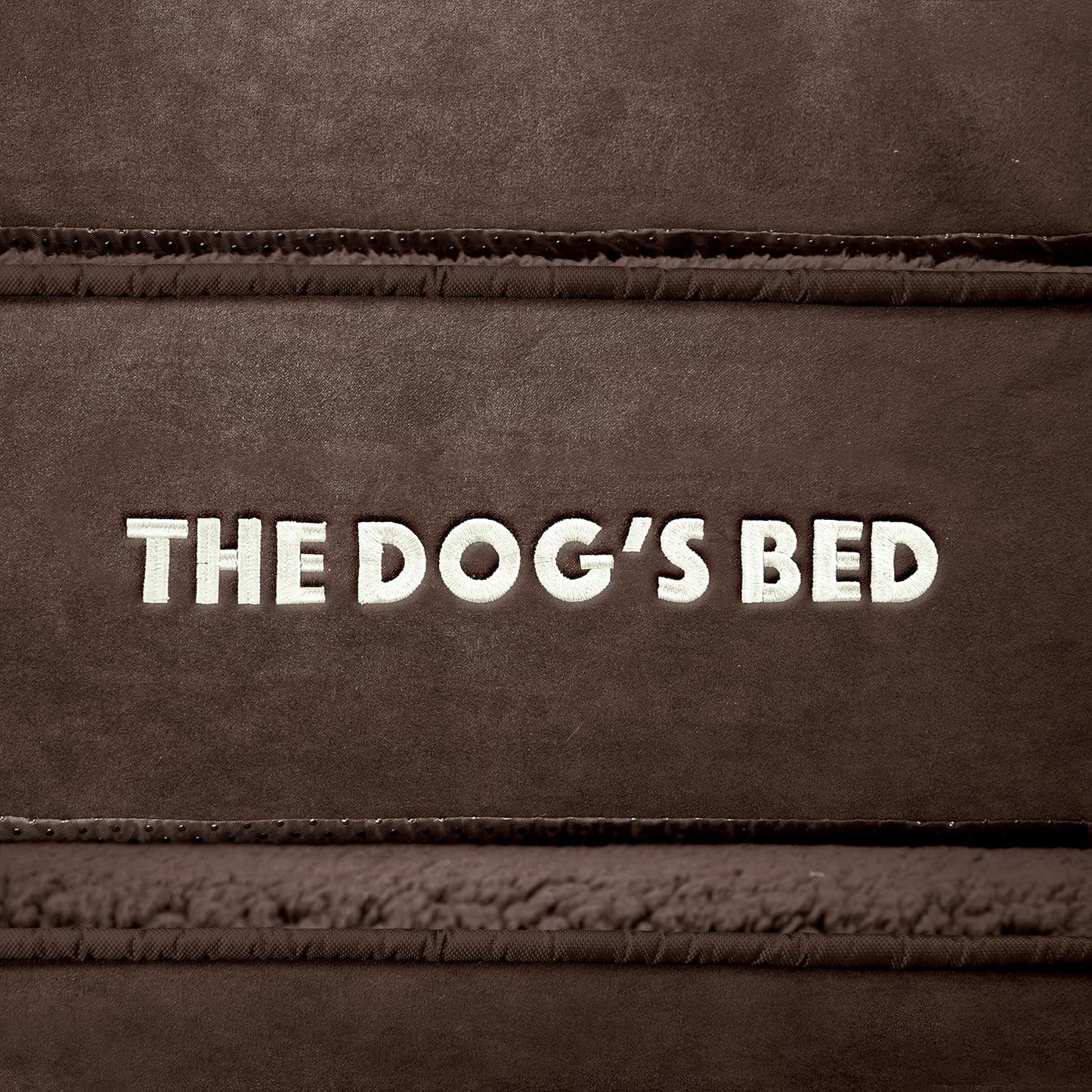 The Dog’s Bed Orthopedic Headrest Dog Bed XL Brown Plush 46x28, Memory Foam, Pain Relief for Arthritis, Hip & Elbow Dysplasia, Post Surgery, Lameness, Veterinary Approved, Waterproof Washable Cover