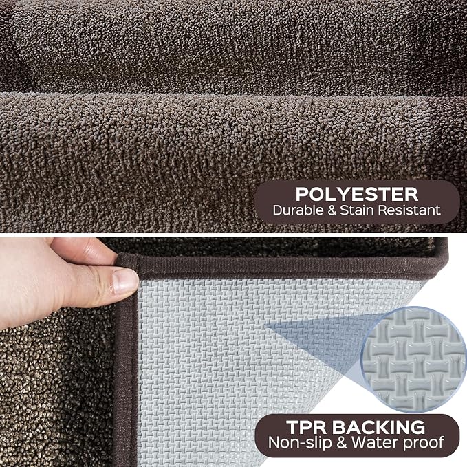 Machine Washable Kitchen Rug 24" x 84", Non Slip Kitchen Mat