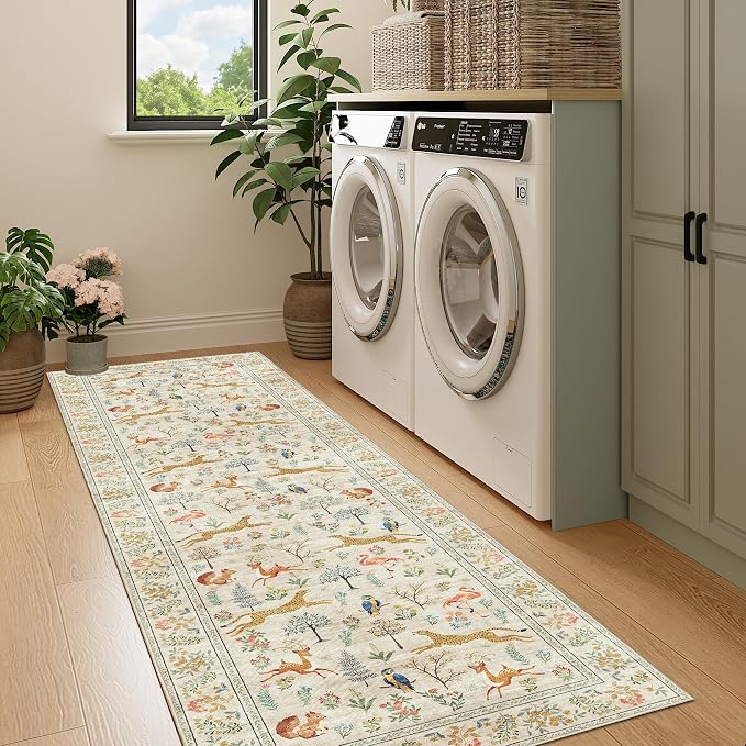 DUKINO Runner Rug, 2x7 Washable Kitchen Rugs