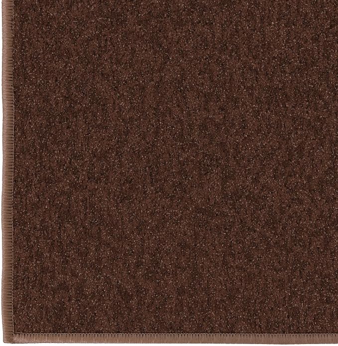 Ottomanson Hallway Runner Rug 20" x 53" Non Slip Solid Area Rugs Easy to Clean