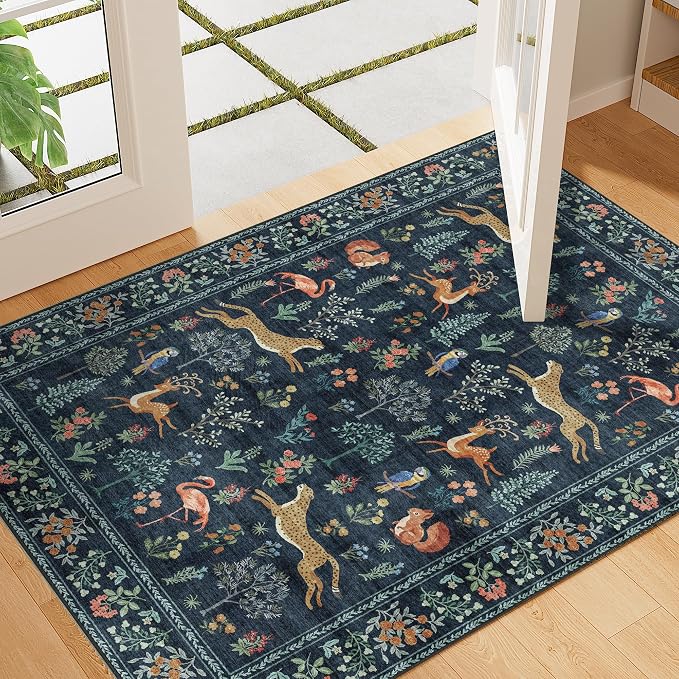 DUKINO 2x3 Rug, Washable Animal Rugs