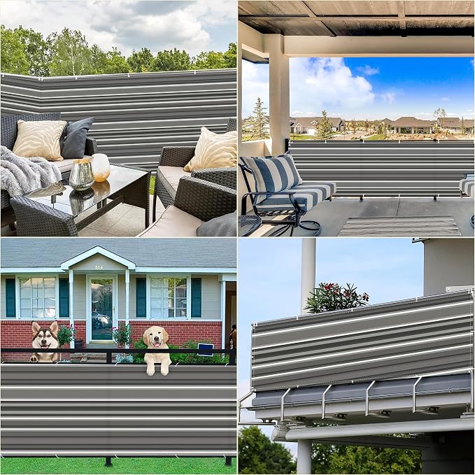 Privacy Fence 9.8' x 19.7' Durable UV-Resistant Privacy Fence Panels