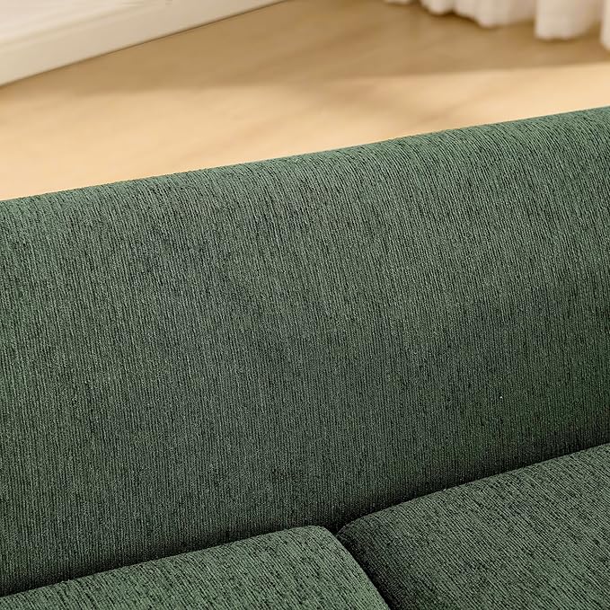 39x25 Inch Large Dog Sofa, Modern Jumbo Pet Couch Made Made by Linen with Armrest and Backrest - Indoor Elevated Dogs Chaise Bed for Doggy up to Medium and Large (Green)